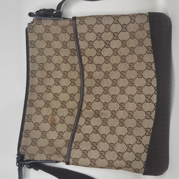 Authentic Gucci Monogram Classic Crossbody Handbag Purse Authentic - Picture 14 of 16
